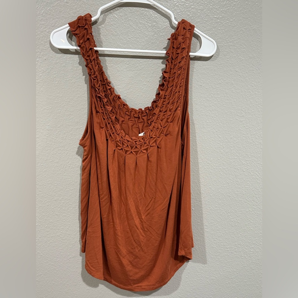 Women's Rust Sleeveless Top
